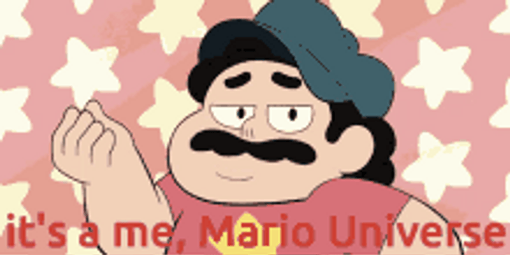 Steven Universe Pretending To Be Mario Universe GIF