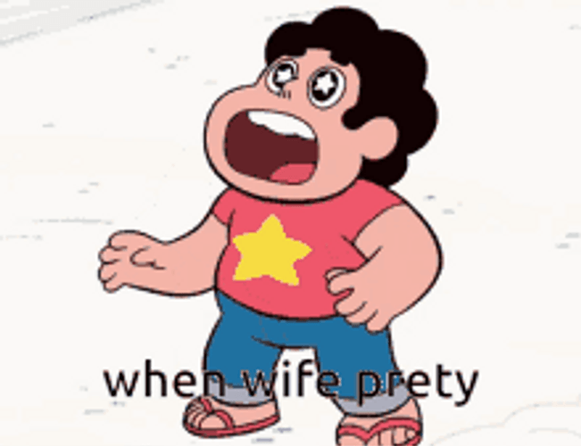 Steven Universe When Wife Is Pretty Reaction GIF