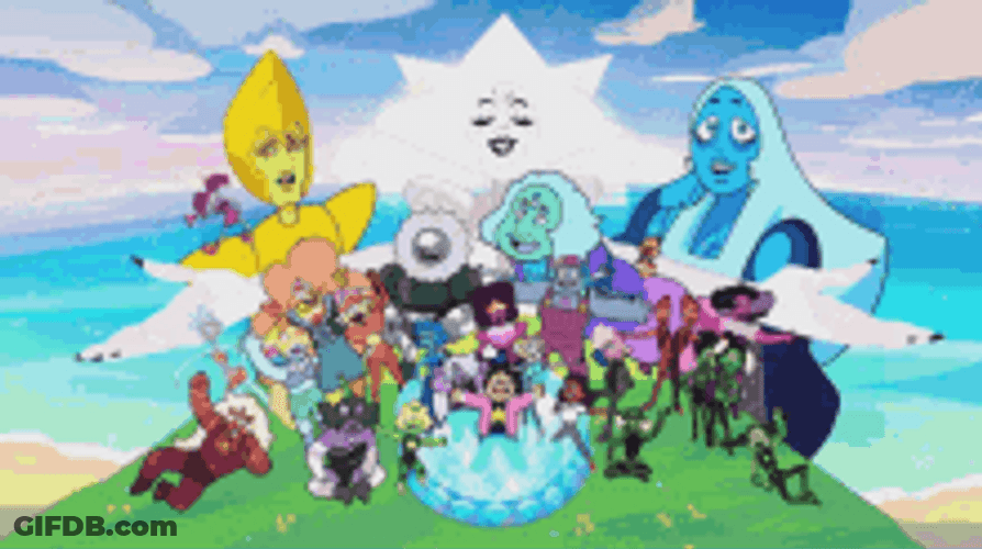 Steven Universe Whole Gang GIF