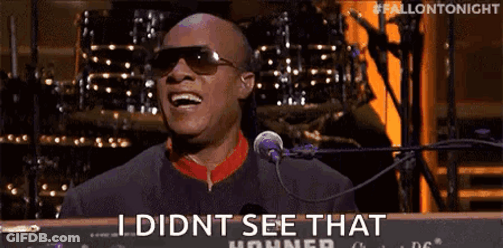 Stevie Wonder I Didn't See That GIF