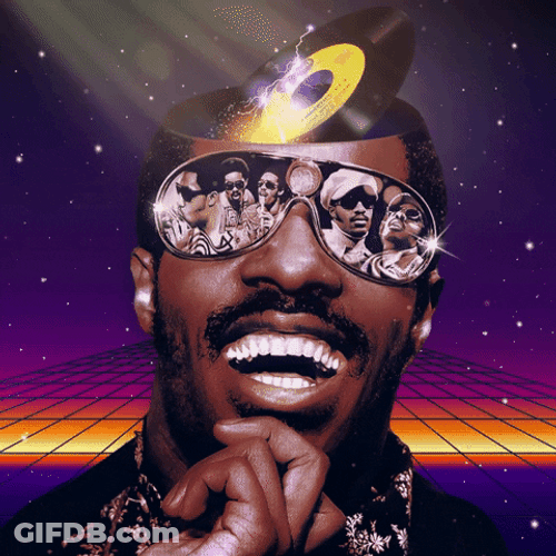Stevie Wonder Sunglasses Happy Birthday Faces GIF