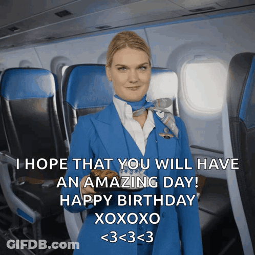 Stewardess Saying Hope You Have An Amazing Day GIF