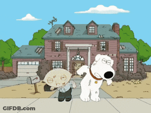 Stewie And Brian Family Guy Standing GIF