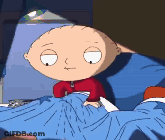 Stewie Cartoon Lying In Bed GIF