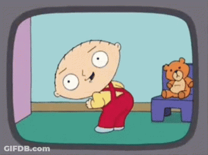 Stewie Dancing In The Television GIF