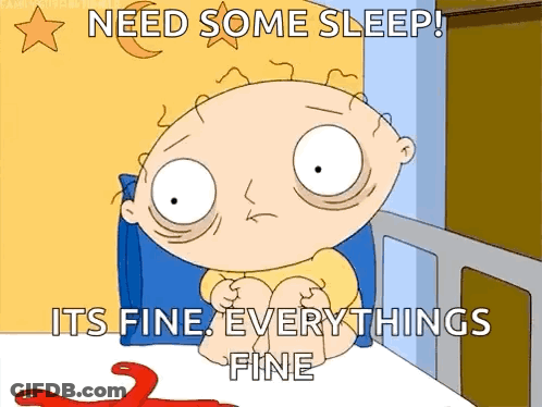 Stewie From Family Guy Sitting In Bed GIF