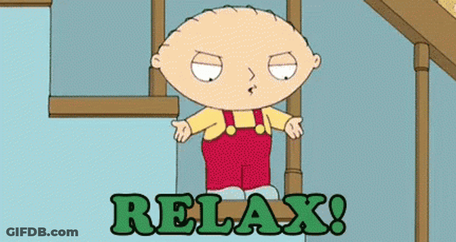 Stewie Griffin And Aaron Rodgers Relax GIF