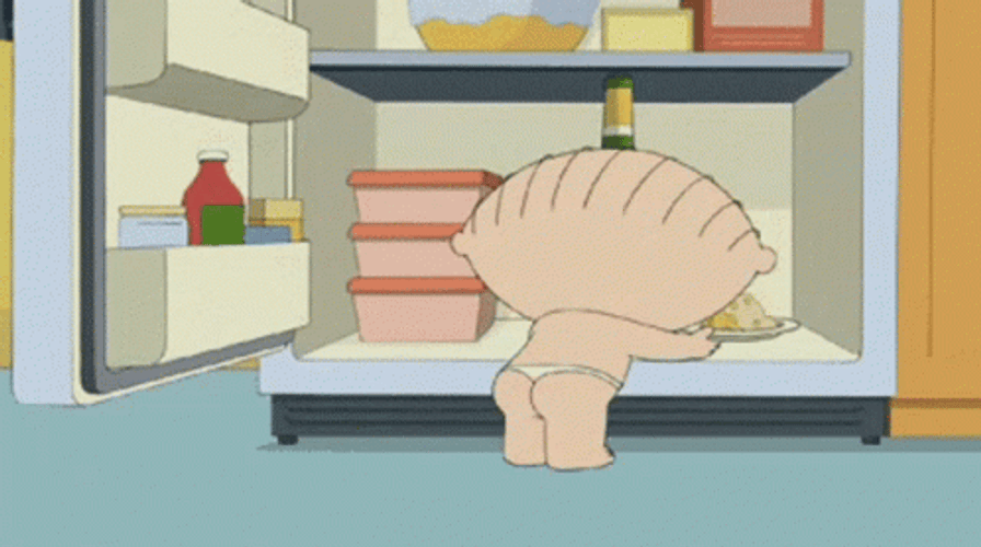 Stewie Griffin Holding Wine Bottle GIF
