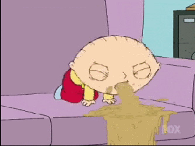 Stewie Griffin Puking GIF