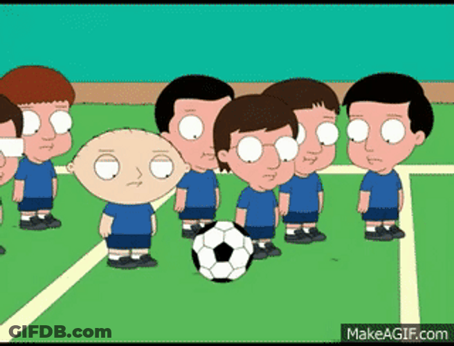 Stewie Griffin Soccer Game Team GIF