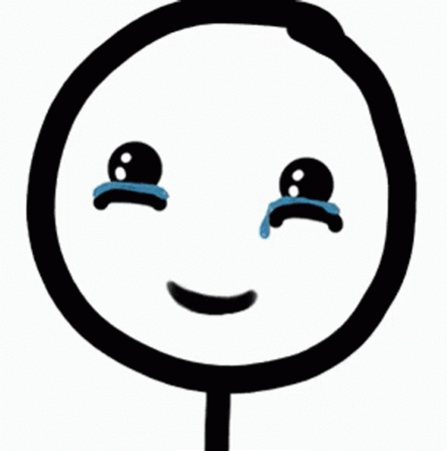 Stick Figure Animation Crying Happy GIF