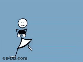 Stick Figure Dancing Happy Birthday And Many More GIF