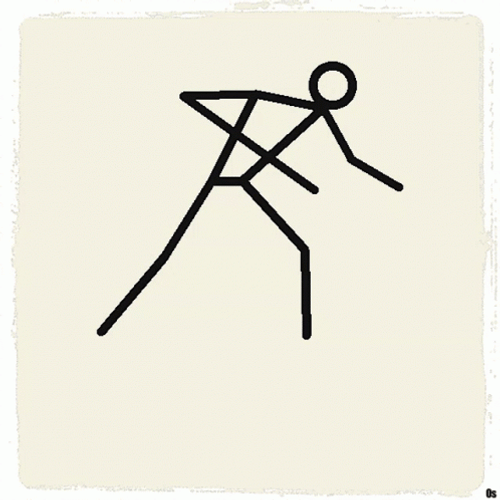 Stick Figure Fun And Crazy Jungle Graphics GIF