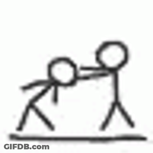 Stick Figure Head Off GIF