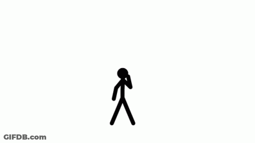 Stick Figure Head Spinning GIF