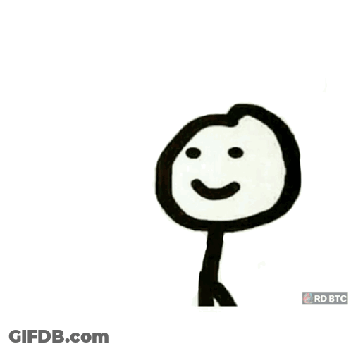 Stick Figure Holding Brain Saying Hey You Drop This GIF