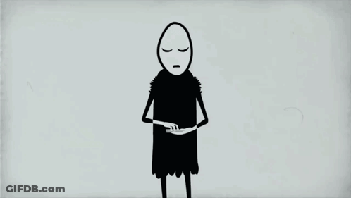 Stick Figure Holding Paper With Tower GIF