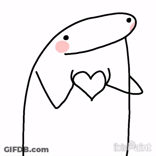 Stick Figure Making Heart Shape GIF