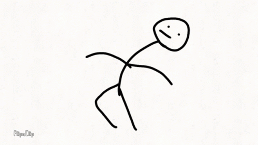 Stick Figure Moving GIF