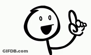 Stick Figure Pointing Up GIF