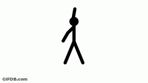 Stick Figure Reaching Up GIF