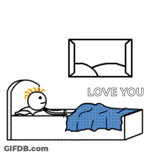 Stick Figure Saying Good Morning Love You GIF