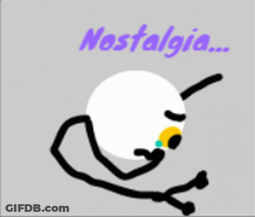 Stick Figure Saying Nostalgia GIF