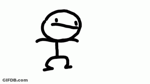 Stick Figure Saying Step Up Son GIF