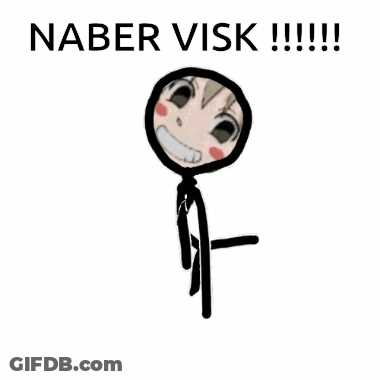 Stick Figure Smiling Naber Vik !!! GIF