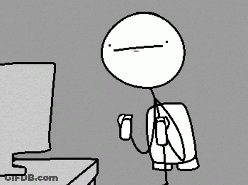 Stick Figure With Rocket Pants GIF