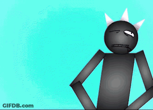 Stick Figure With Smiley Face GIF