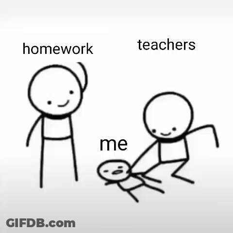 Stick Figures Homework And Teachers GIF