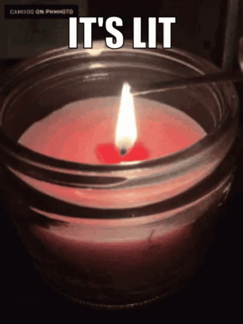 Stick Lit Red Bougie GIF
