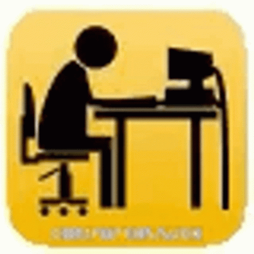 Stick Man Bang Head On Desk GIF