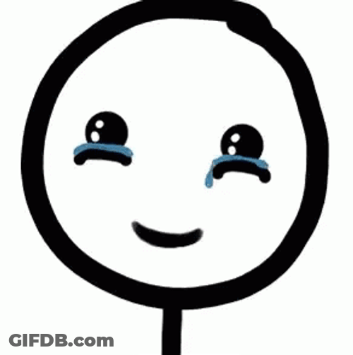 Stick Man Funny Tears Of Joy Reaction GIF
