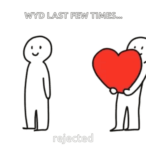 Stick Man Rejected Love GIF