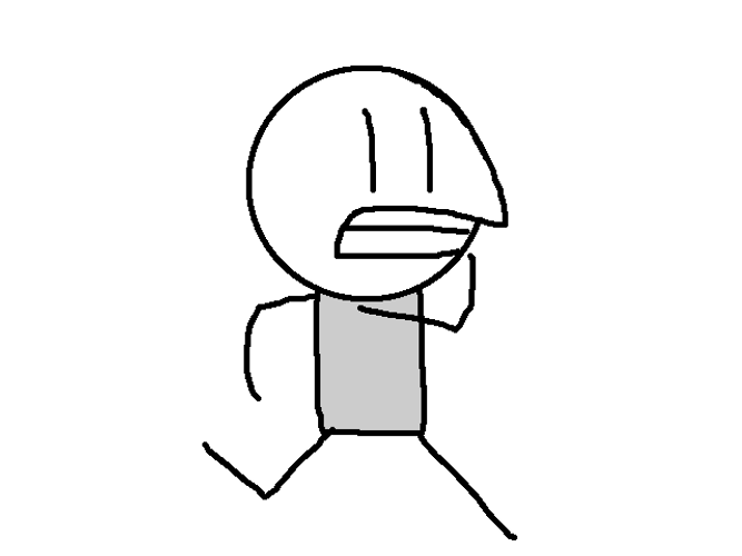 Stick Man Running Away GIF