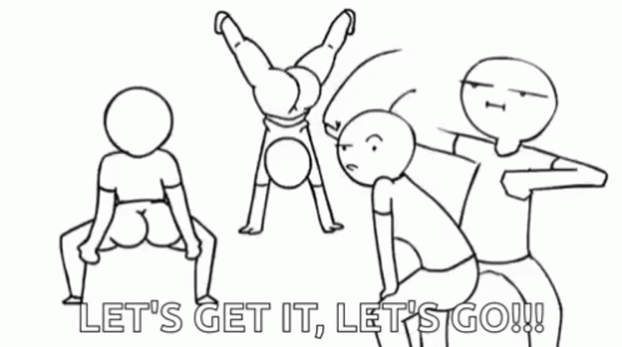 Stick Twerking Lets Get It GIF