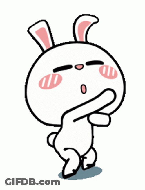 Sticker Bunny Dancing Feels GIF