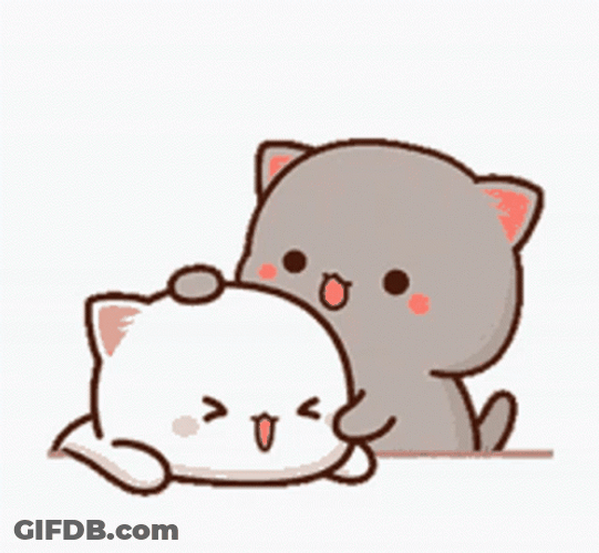 Sticker Cat Lover Kissing GIF
