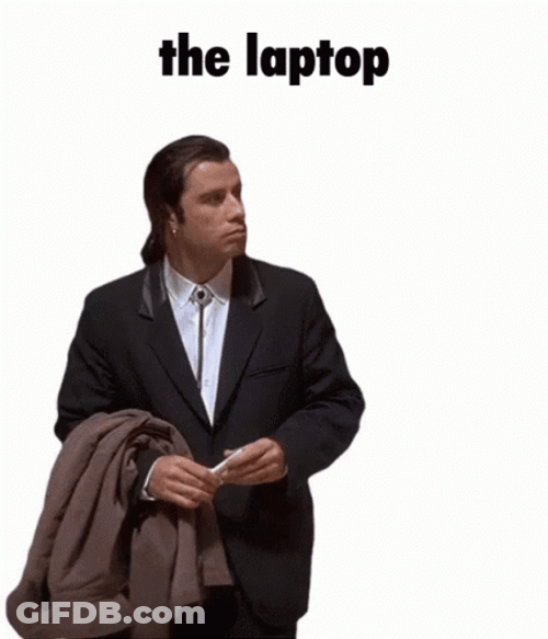 Sticker John Travolta Laptop GIF
