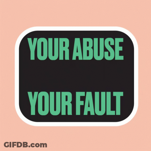 Sticker Says Your Abuse Is Not Your Fault GIF