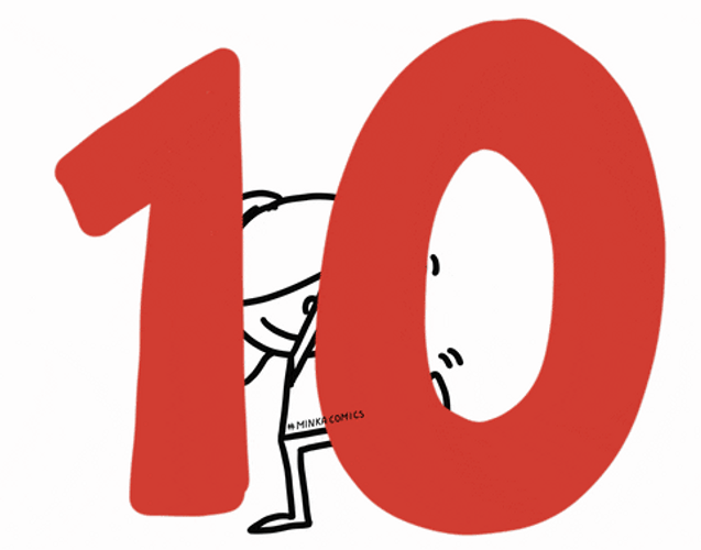 Sticker Timer Countdown From 10 GIF