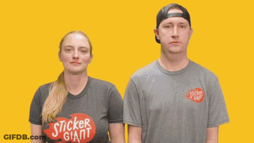 Stickergiant Awkward GIF