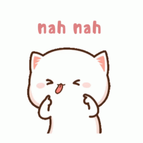 Sticking Tongue Out Mochi Peach Cat Nah GIF
