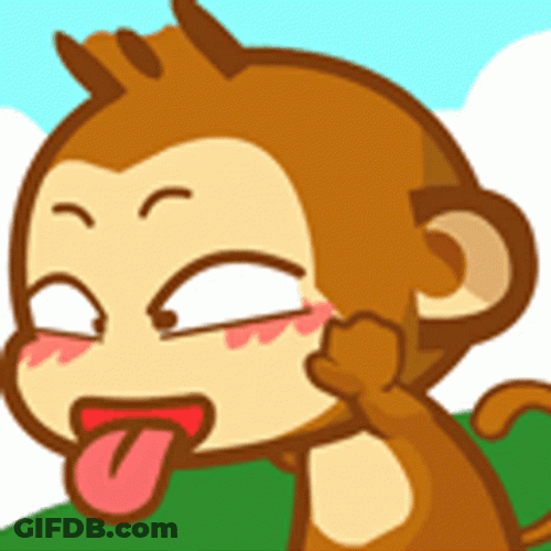 Sticking Tongue Out Monkey Yoyo GIF