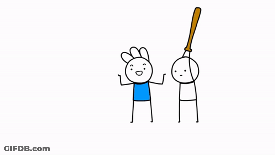 Stickman Baseball Bat Kill GIF