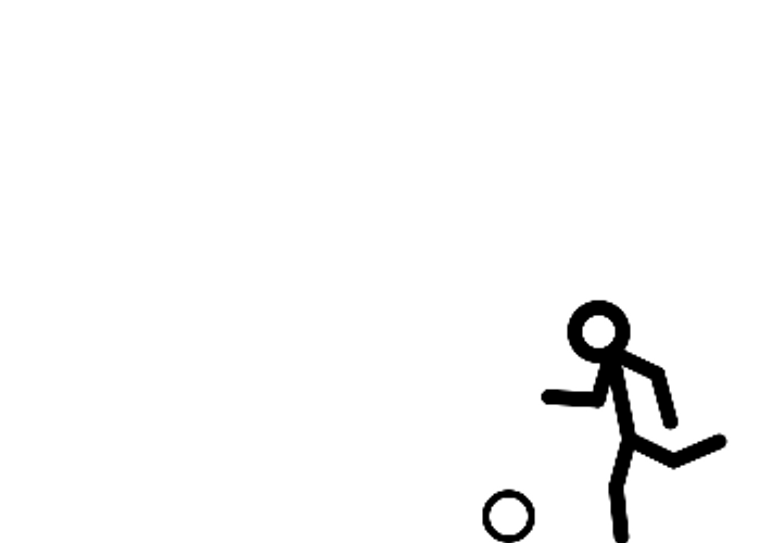 Stickman Epic Fail Kicking Ball GIF