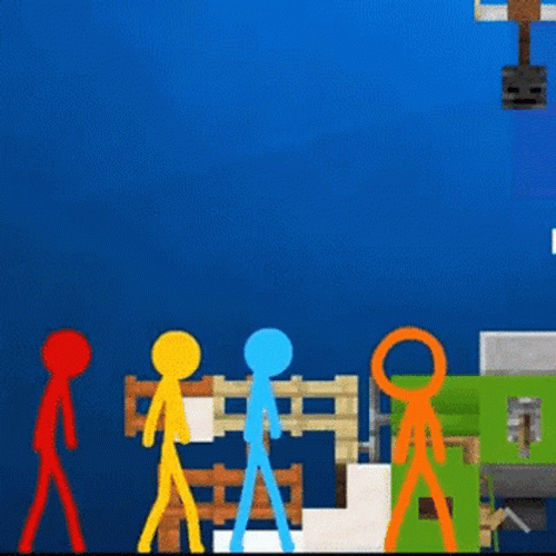 Stickman Fight Alan Becker Animation GIF