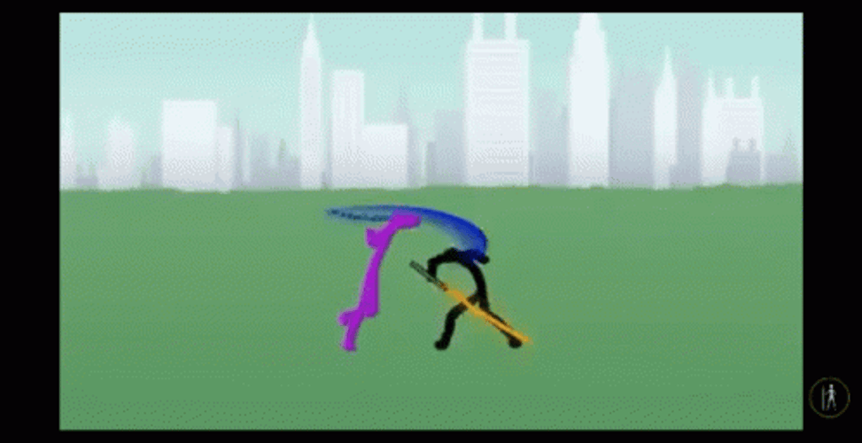 Stickman Fight Combo Spin Counter GIF